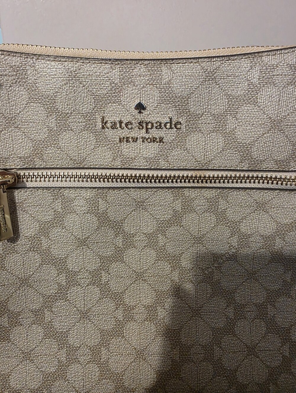 Kate Spade New York Cream Signature Floral Large Crossbody Bag - Picture 2 of 7